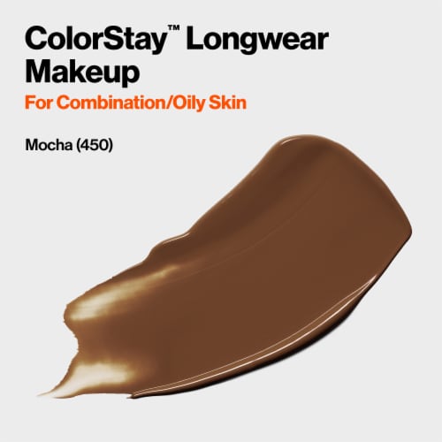 Revlon ColorStay Combination/Oily Skin SPF 15 Liquid Foundation Makeup Perspective: back