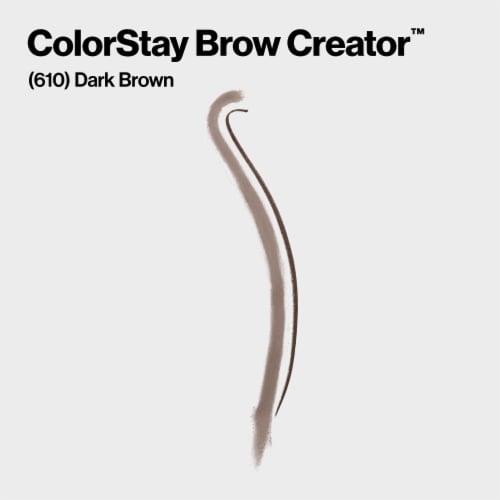 Revlon Colorstay™ Brow Creator 610 Dark Brown 5 in 1 Brow Tool Perspective: back