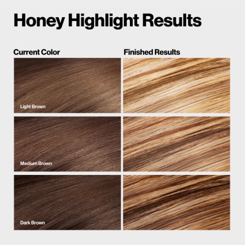 Revlon Color Effects Frost & Glow Permanent Hair Color Highlight Kit Shade 30 Honey Perspective: back