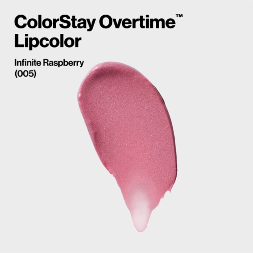 Revlon ColorStay Overtime Lipcolor Long Wearing Liquid Lipstick 005 Infinite Raspberry Perspective: back