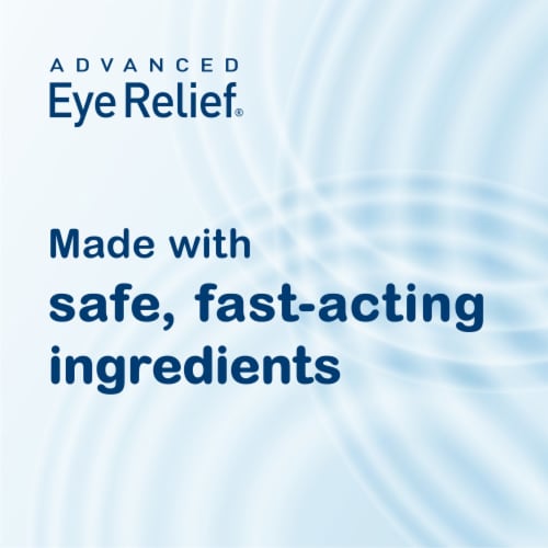 Advanced Eye Relief Eye Drops for Dry Eyes Lubricant Drops for Redness Relief Perspective: back