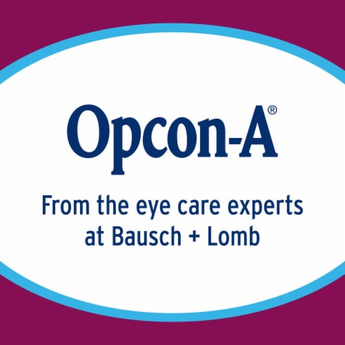 Bausch & Lomb Opcon-A Eye Allergy Relief Eye Drops Twin Pack Perspective: back