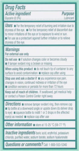 Bausch & Lomb Biotrue® Hydration Boost Lubricant Eye Drops Perspective: back