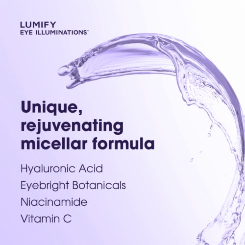 Bausch & Lomb Lumify Eye Illuminations™ 3 in 1 Micellar Cleansing Water and Eye Makeup Remover Perspective: back