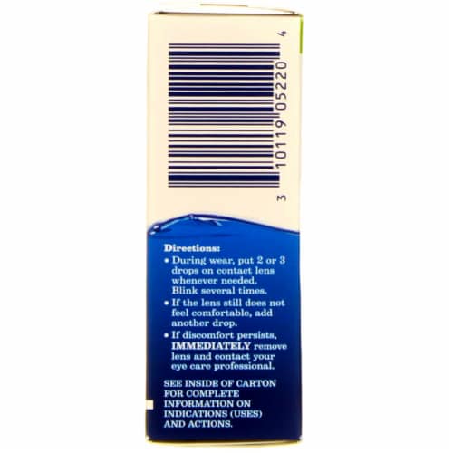 Bausch & Lomb ReNu® MultiPlus Lubricating & Rewetting Drops Perspective: back