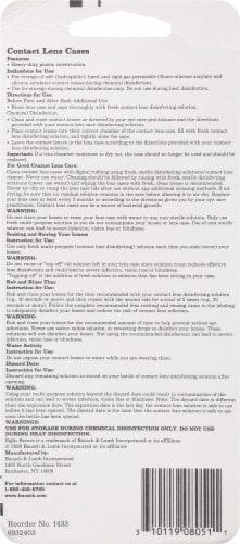 Bausch & Lomb Sight Savers® Contact Lens Cases Perspective: back