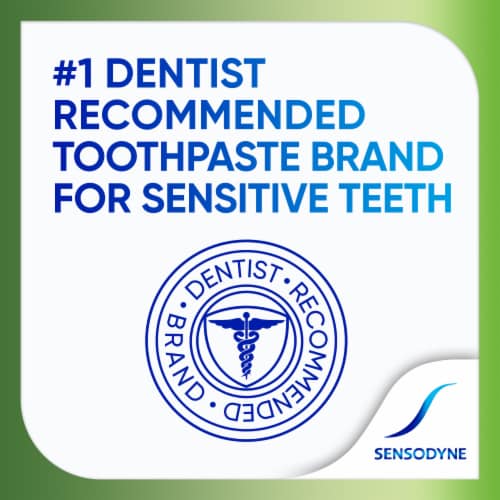 Sensodyne, Toothpaste For Sensitive Teeth and Cavity Protection, Fresh Mint, Sensitivity Protection Perspective: back