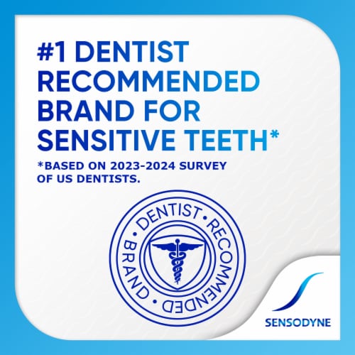 Sensodyne, Toothpaste For Sensitive Teeth and Cavity Protection, Extra Whitening Perspective: back