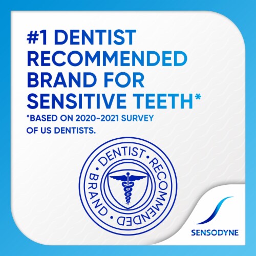 Sensodyne, Toothpaste For Sensitive Teeth and Cavity Protection, Extra Whitening Perspective: back
