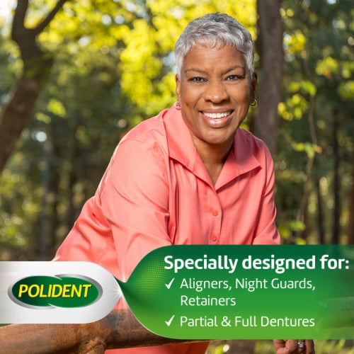 Polident Dental Appliance and Denture Brush Perspective: back
