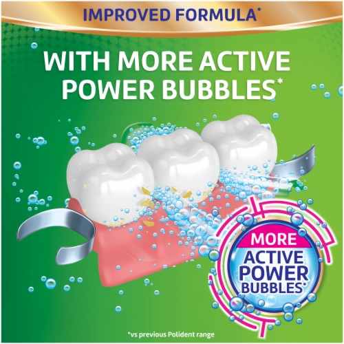 Polident 3 Minute Antibacterial Dental Appliance Cleanser Tablets Perspective: back