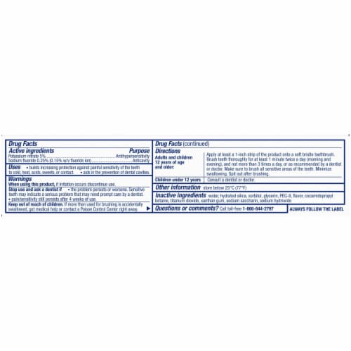 Sensodyne Pronamel Strong And Bright Extra Fresh Toothpaste Perspective: back