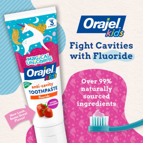 Orajel™ Kids Mixed Berry Fluoride Toothpaste Perspective: back