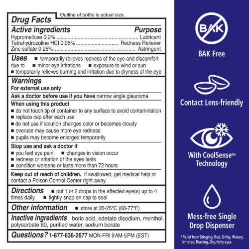 Rohto® All-In-One 8 Symptom Relief Cooling Eye Drops Perspective: back