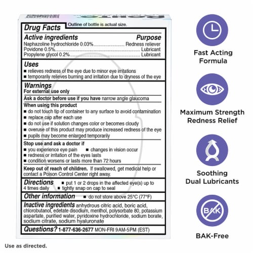 Rohto® Optic Glow Cooling Eye Drops Perspective: back