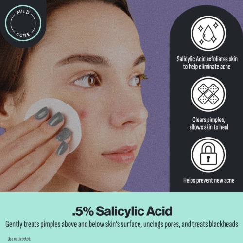 Oxy® Sensitive Skin Acne Face Cleansing Pads Perspective: back
