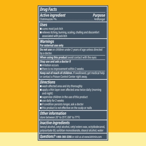 Lotrimin® Jock Itch Antifungal Clotrimazole Cream Perspective: back