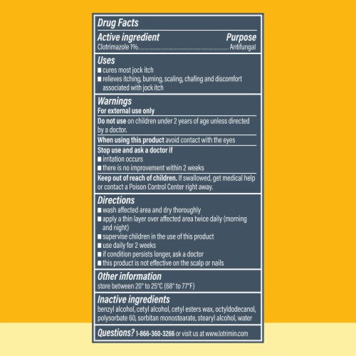 Lotrimin® Jock Itch Antifungal Clotrimazole Cream Perspective: back