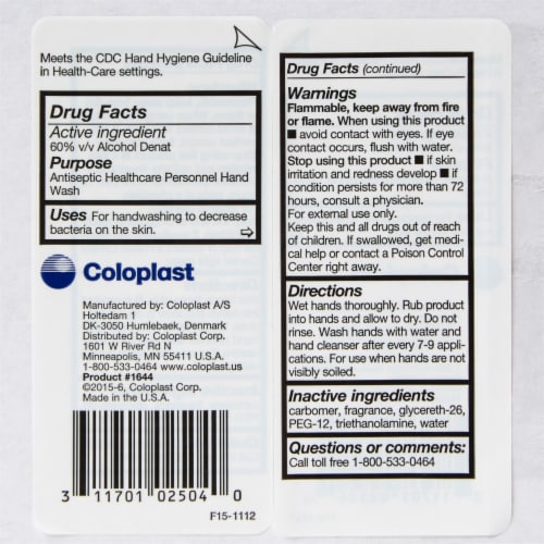 Isagel Ethyl Alcohol Alcohol Hand Sanitizer 4 oz. Bottle 1 Ct Perspective: back