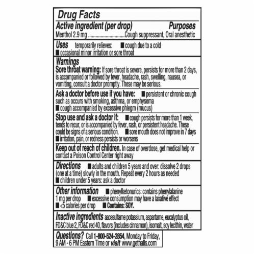 Halls Minis Cherry Flavor Sugar Free Cough Drops Perspective: back
