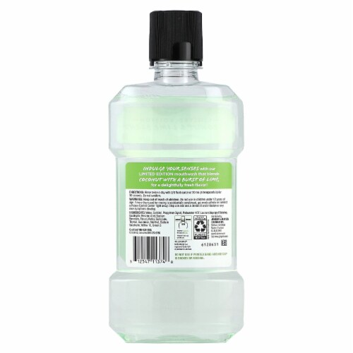Listerine Zero Alcohol Coconut Lime Mouthwash Perspective: back