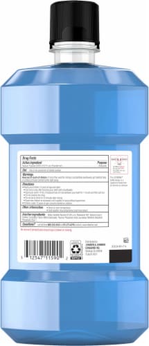 Listerine® Strong Teeth Anti-Cavity Fluoride Mouthwash Perspective: back