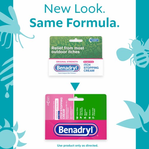 Benadryl Original Strength Itch Relief Cream Topical Analgesic Perspective: back