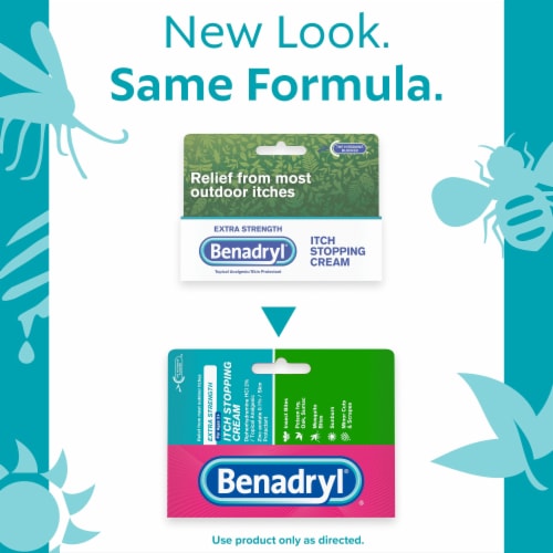 Benadryl Extra Strength Anti-Itch Topical Analgesic Cream Perspective: back