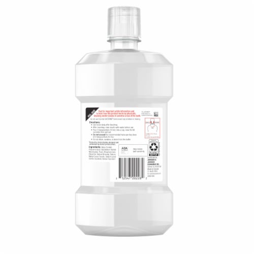 Listerine® Clinical Solutions Sensitive Teeth Fresh Mint Mouthwash Perspective: back