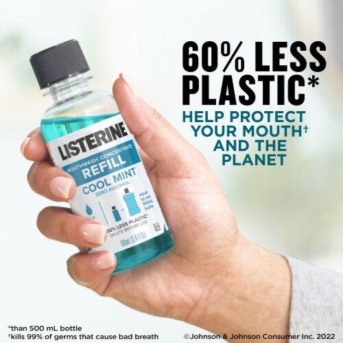 2-Pack Listerine Cool Mint Antiseptic Mouthwash Kills 99% of Germs