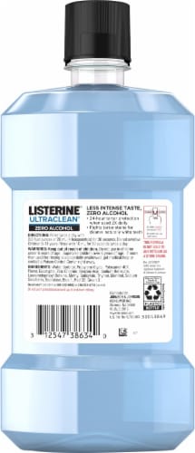 Listerine® UltraClean® Zero Alcohol Artic Mint Mouthwash Perspective: back