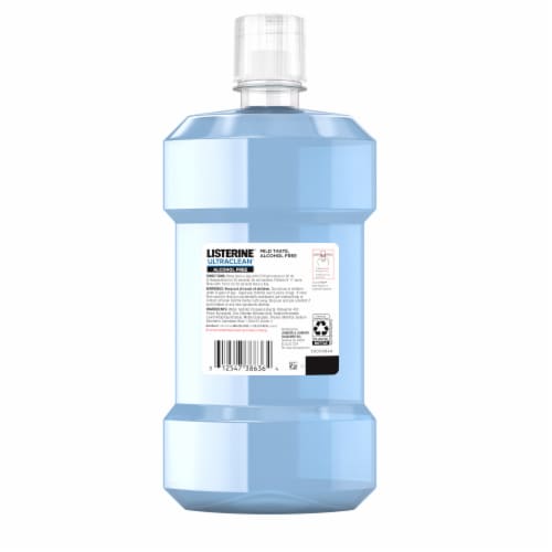 Listerine® Ultraclean® Zero Alcohol Arctic Mint Mouthwash Perspective: back