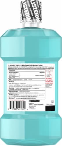 Listerine® Ultraclean Arctic Mint® Antiseptic Mouthwash Perspective: back