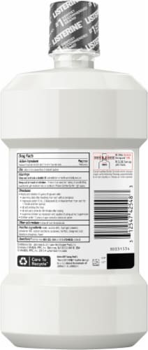 Listerine® Healthy White™ Vibrant Mint Flavored Anticavity Fluoride Mouthwash Perspective: back