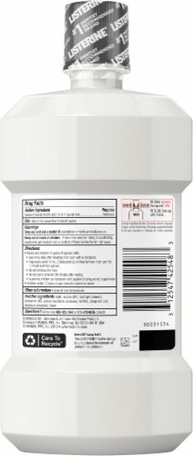 Listerine® Healthy White™ Vibrant Mint Flavored Anticavity Fluoride Mouthwash Perspective: back