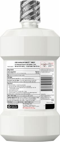 Listerine® Healthy White™ Restoring Clean Mint Anticavity Mouthwash Perspective: back