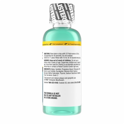 LISTERINE COOLMINT ZERO ALCOHOL 95ML Perspective: back