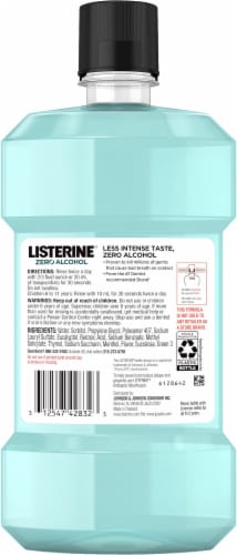 Listerine® Cool Mint® Zero Alcohol Mouthwash Perspective: back