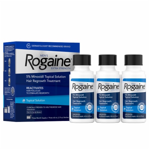 Rogaine® Men's Extra Strength Hair Regrowth Treatment Perspective: back