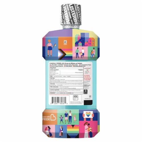 Listerine® Cool Mint® Antiseptic Mouthwash Perspective: back