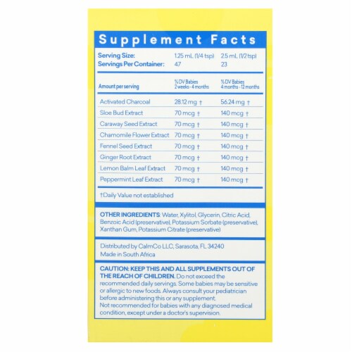 Colic Calm Colic Gas & Reflux For Infants 2 fl oz (59 ml), 2 fl oz