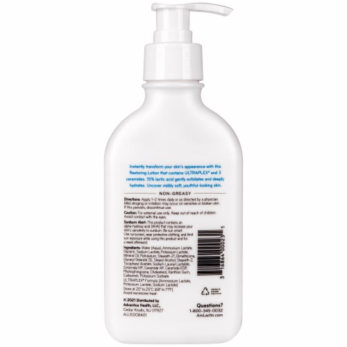 Amlactin® Rapid Relief 15% Lactic Acid Restoring Facial Lotion Perspective: back