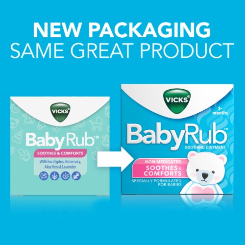 BabyRub Chest Rub Ointment, from the makers of VapoRub, 1.76 oz Perspective: back