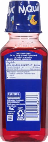 Vicks NyQuil™ Children's Cherry Flavor Cold & Cough Multi-Symptom Relief Liquid Perspective: back