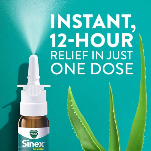 Vicks Sinex Severe Sinus Congestion Relief Moisturizing Ultra Fine Nasal Spray Oxymetazoline HCI 0.5 fluid ounces Harris Teeter