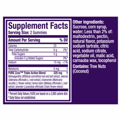 Vicks® ZzzQuil™Pure Zzz™Triple Action - Melatonin + Ashwagandha Perspective: back