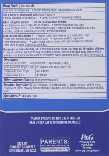 NyQuil™ Ultra Concentrated Cold & Flu Liquicaps™ Perspective: back