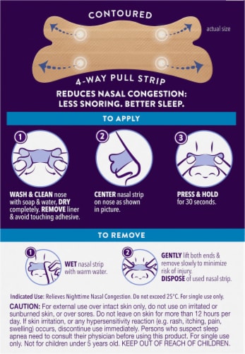 ZZQuil, Sleep Nasal Strips Ultra Perspective: back