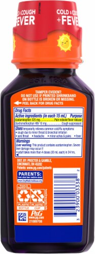 VICKS DayQuil™ Kids Grape Cold & Cough + Fever Kids Ages 6+ Perspective: back