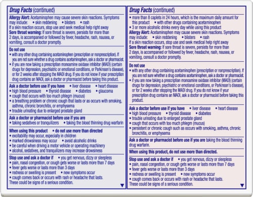 Vicks DayQuil and NyQuil VapoCOOL SEVERE Cold Flu & Congestion Medicine Caplets Menthol Max Strength Perspective: back